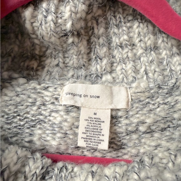 Anthropologie Sleeping on Snow. Sz M. Fits like a small. Wool blend. - Picture 4 of 4